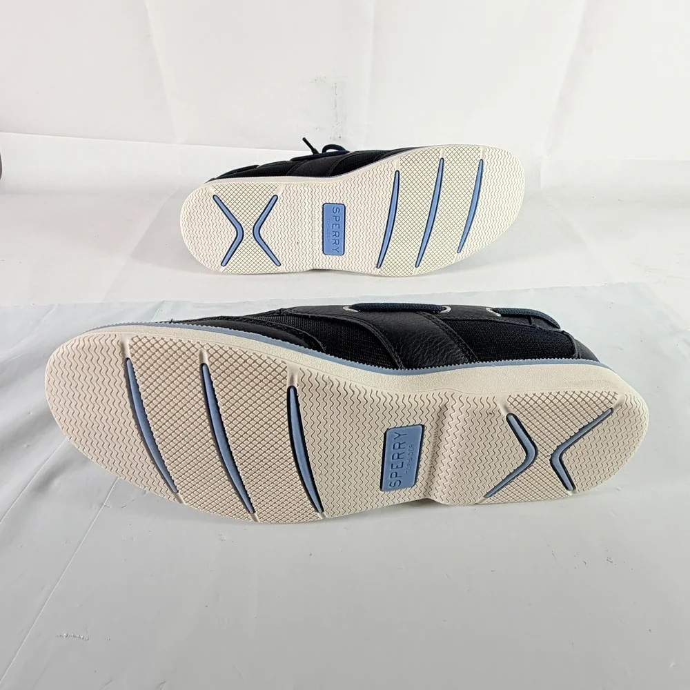 Sperry Surveyor 2-Eye TMBL Navy Leather Boat Shoes Men's Size 11 NIB